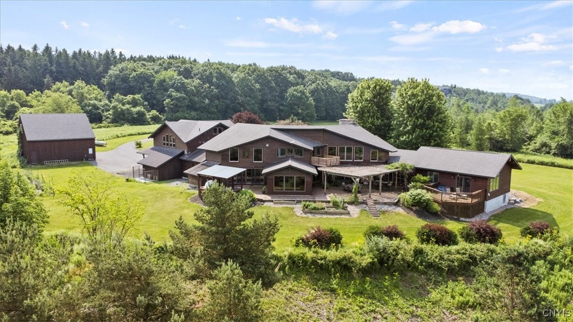 6987 Frank Long Road Pompey, NY 13078 - Photo 3 of 40 Private decks and patio offer spectacular views su