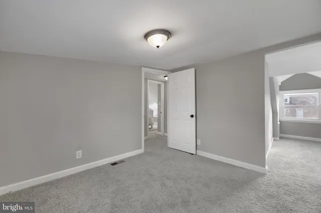 a view of an empty room