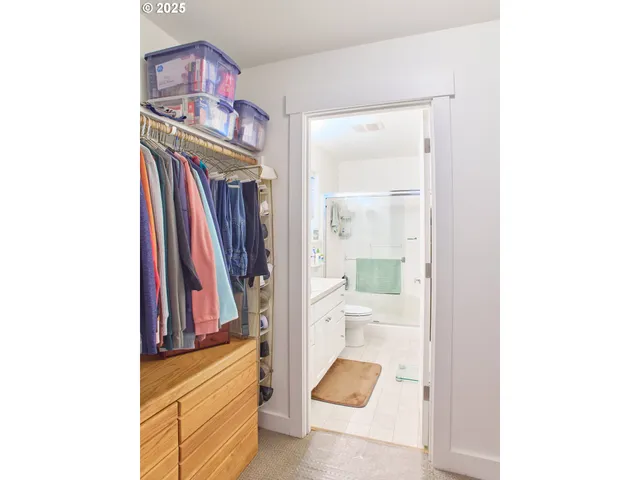 a view of a hallway with entryway