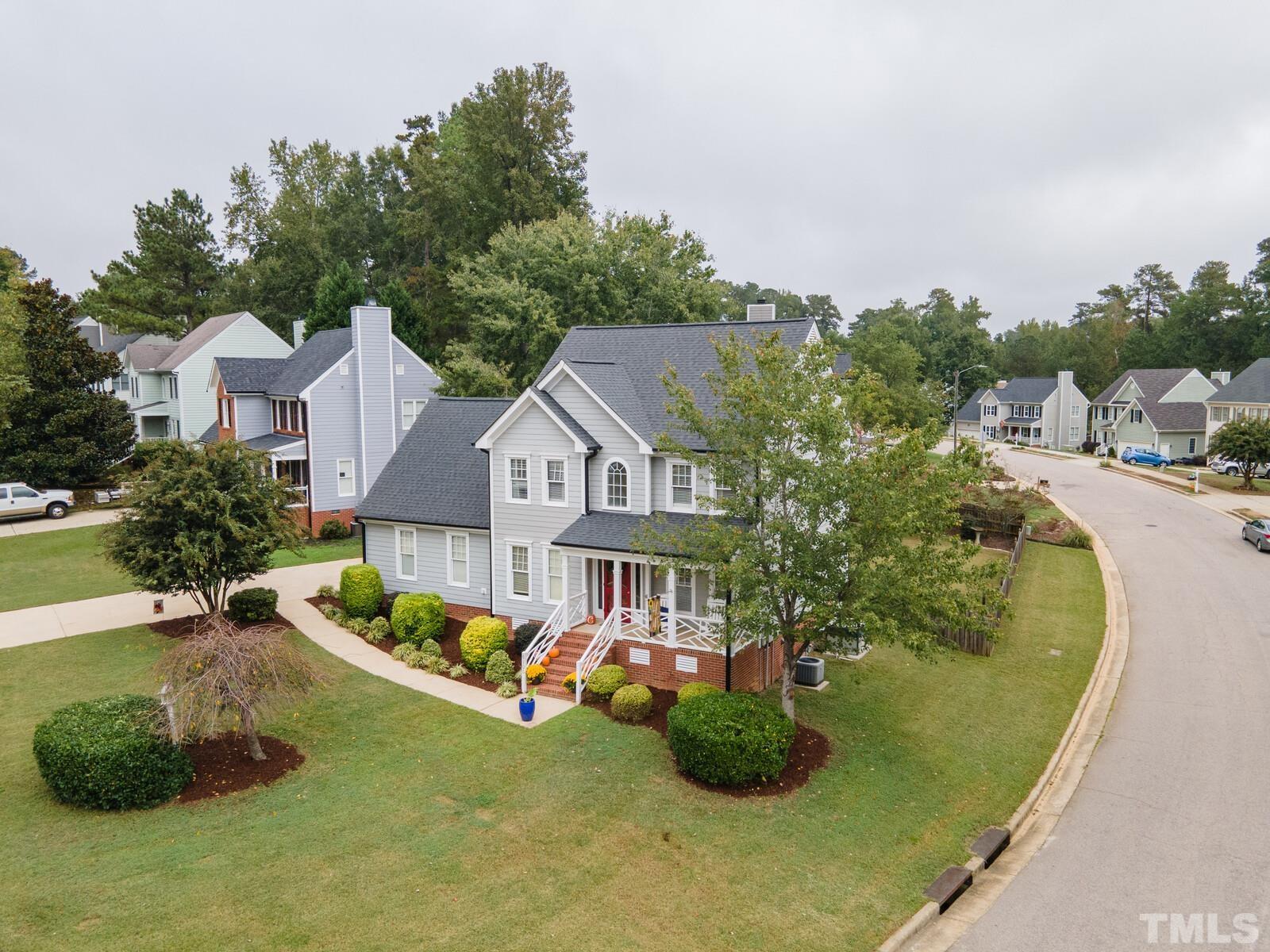 9100 Dawnshire Road Raleigh, NC 27615 - Photo 26 of 30 an aerial view of a house
