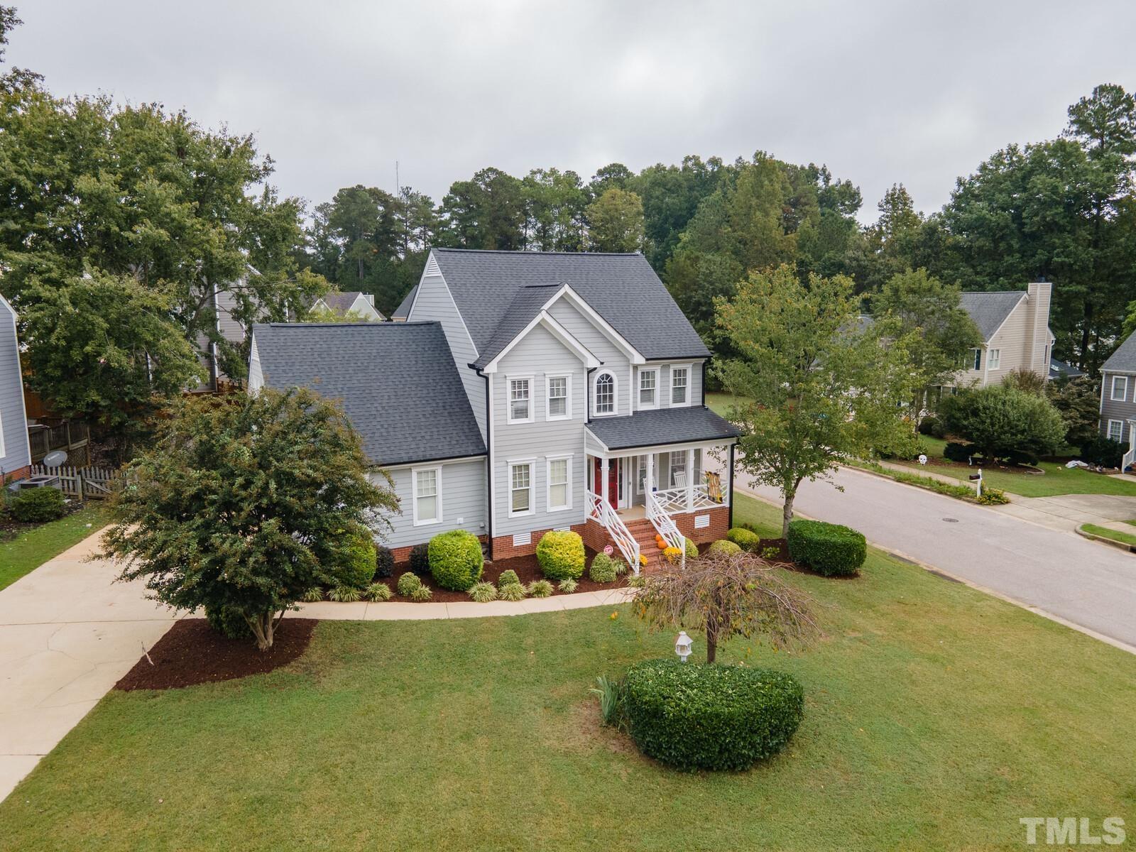 9100 Dawnshire Road Raleigh, NC 27615 - Photo 27 of 30 an aerial view of a house