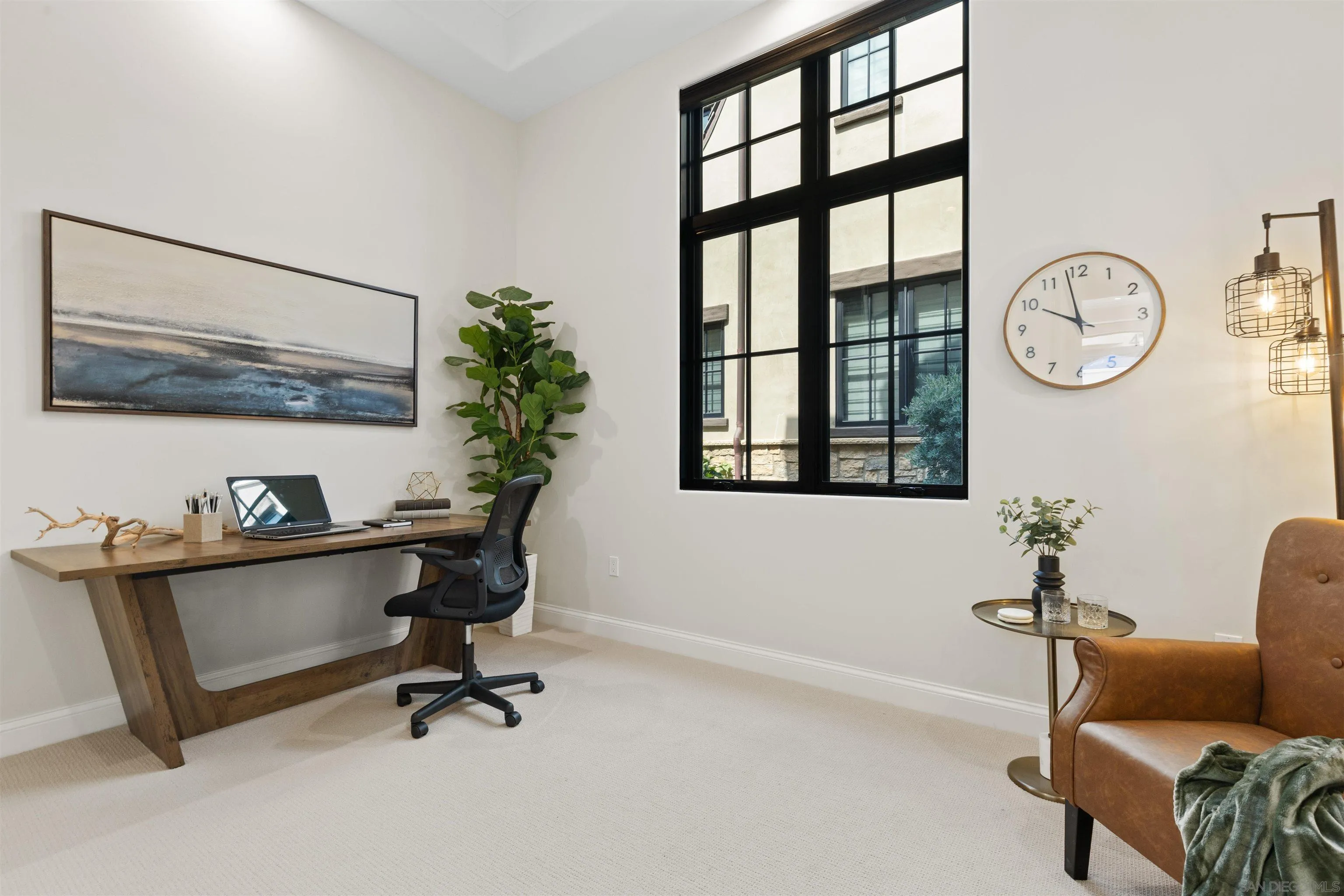 708 Silver Street La Jolla, CA 92037 - Photo 20 of 44 a view of a workspace with furniture and a window