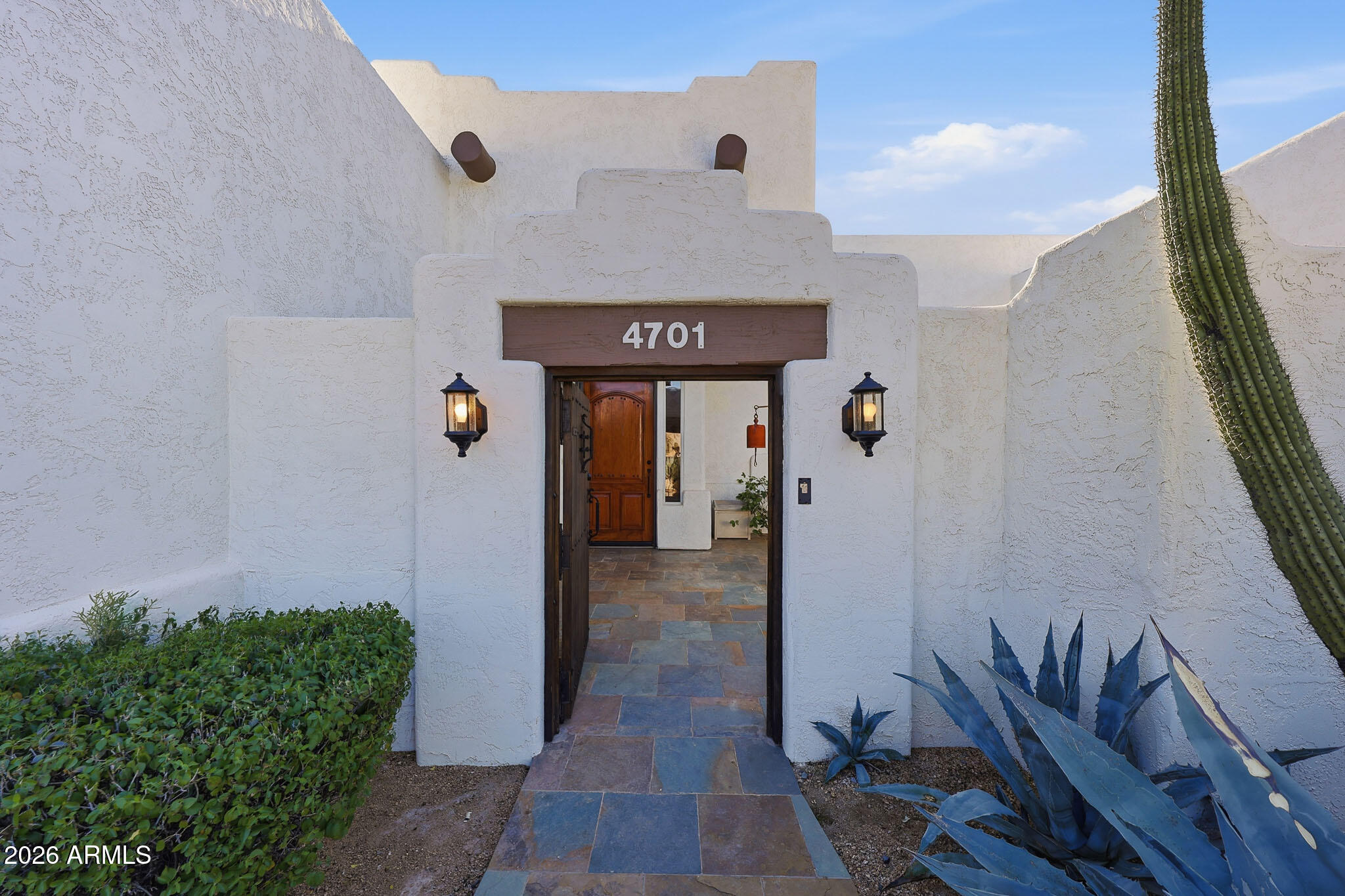 4701 East Rancho Laredo Drive Cave Creek, AZ 85331 - Photo 25 of 27 Gated Front Courtyard
