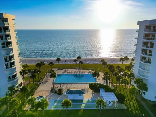 a view of an ocean and beach