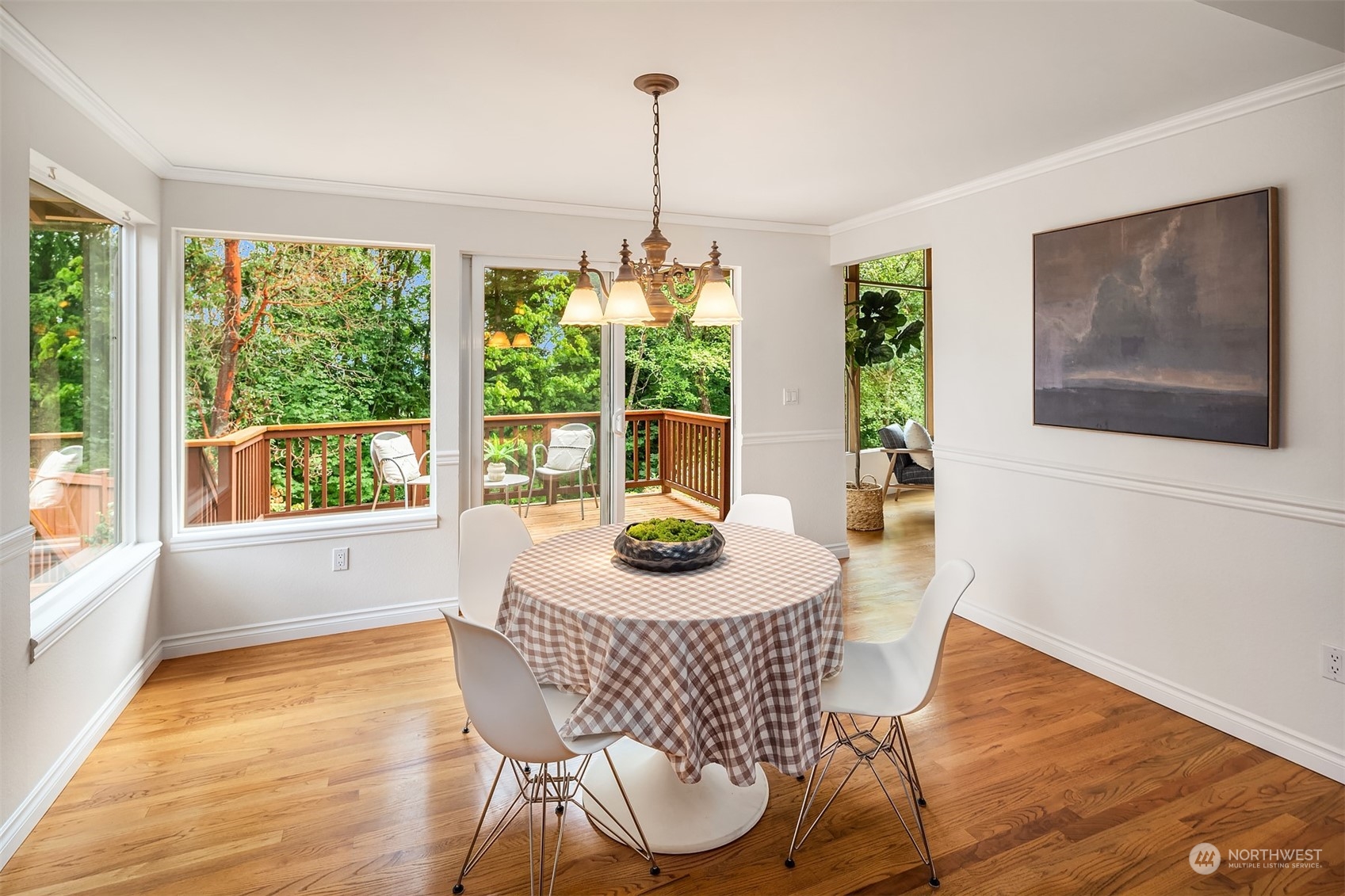 4448 144th Avenue Southeast Bellevue, WA 98006 - Photo 11 of 40 a dining room with furniture window and wooden floor