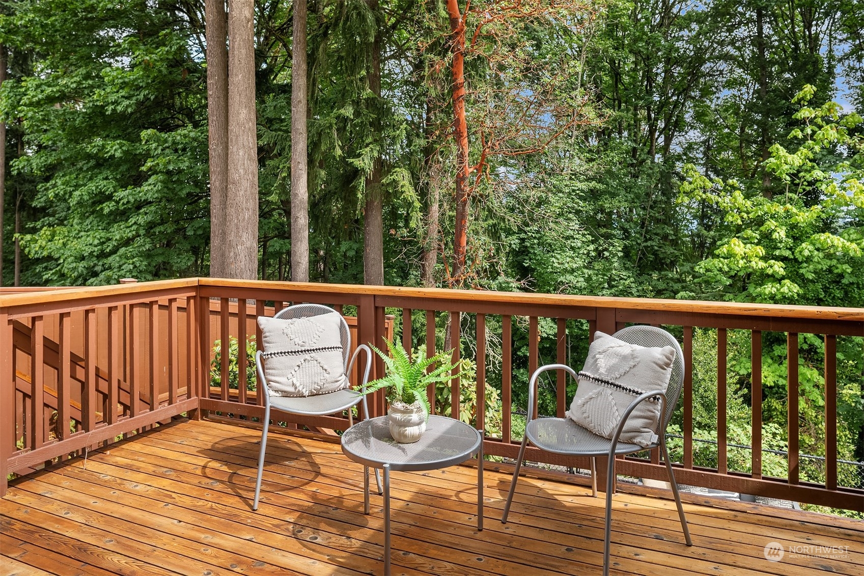 4448 144th Avenue Southeast Bellevue, WA 98006 - Photo 16 of 40 a view of a chairs on the roof deck