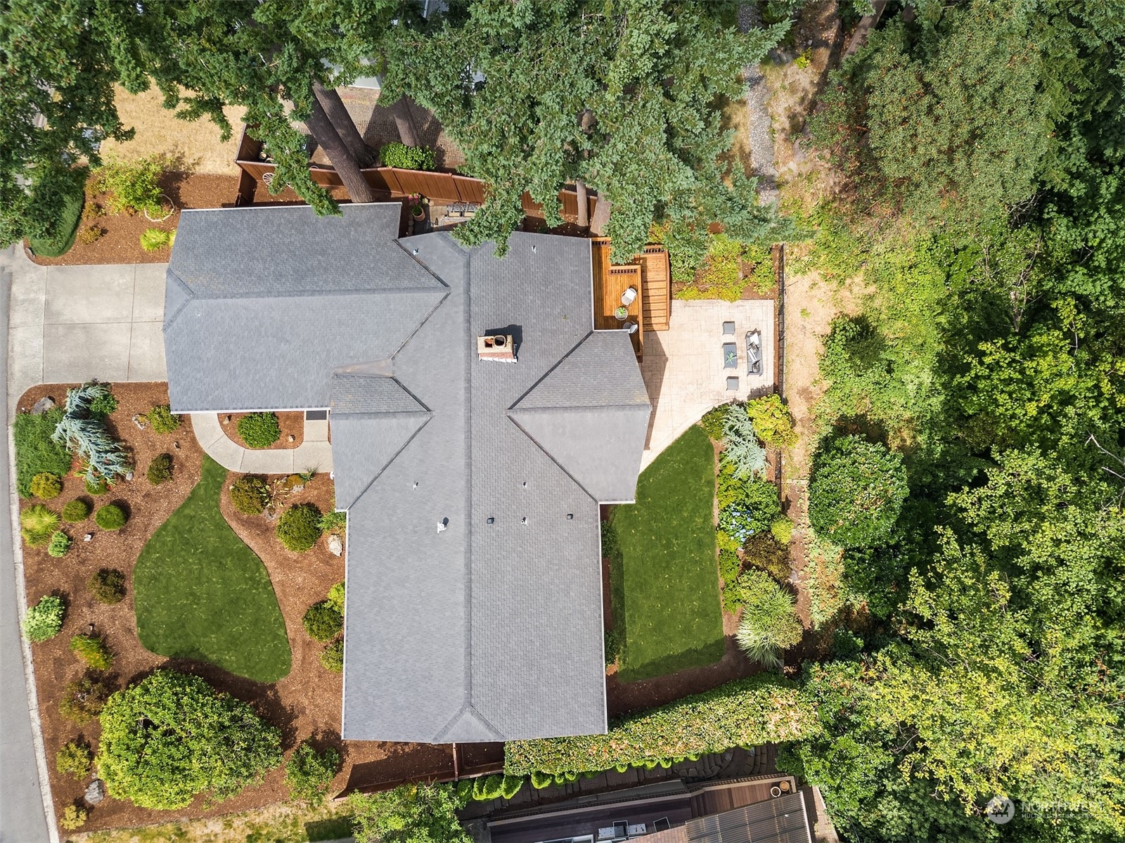 4448 144th Avenue Southeast Bellevue, WA 98006 - Photo 37 of 40 an aerial view of residential houses with outdoor space