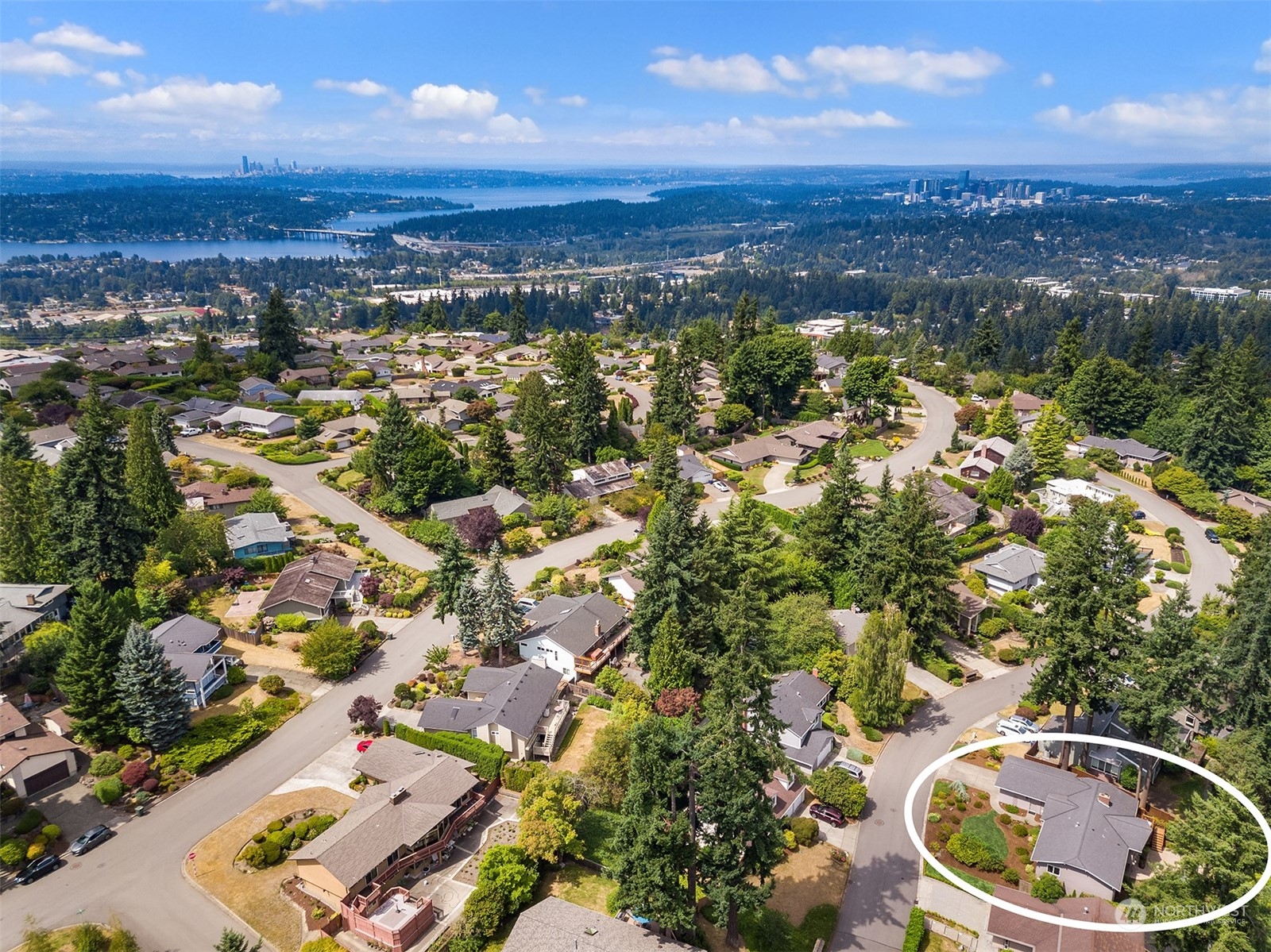 4448 144th Avenue Southeast Bellevue, WA 98006 - Photo 40 of 40 an aerial view of multiple house