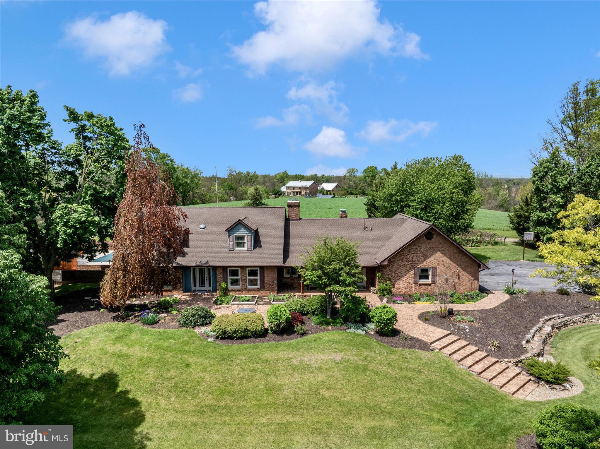 13008 Still Meadow Road Smithsburg, MD 21783 - Photo 1 of 60 an aerial view of a house with garden space and street view