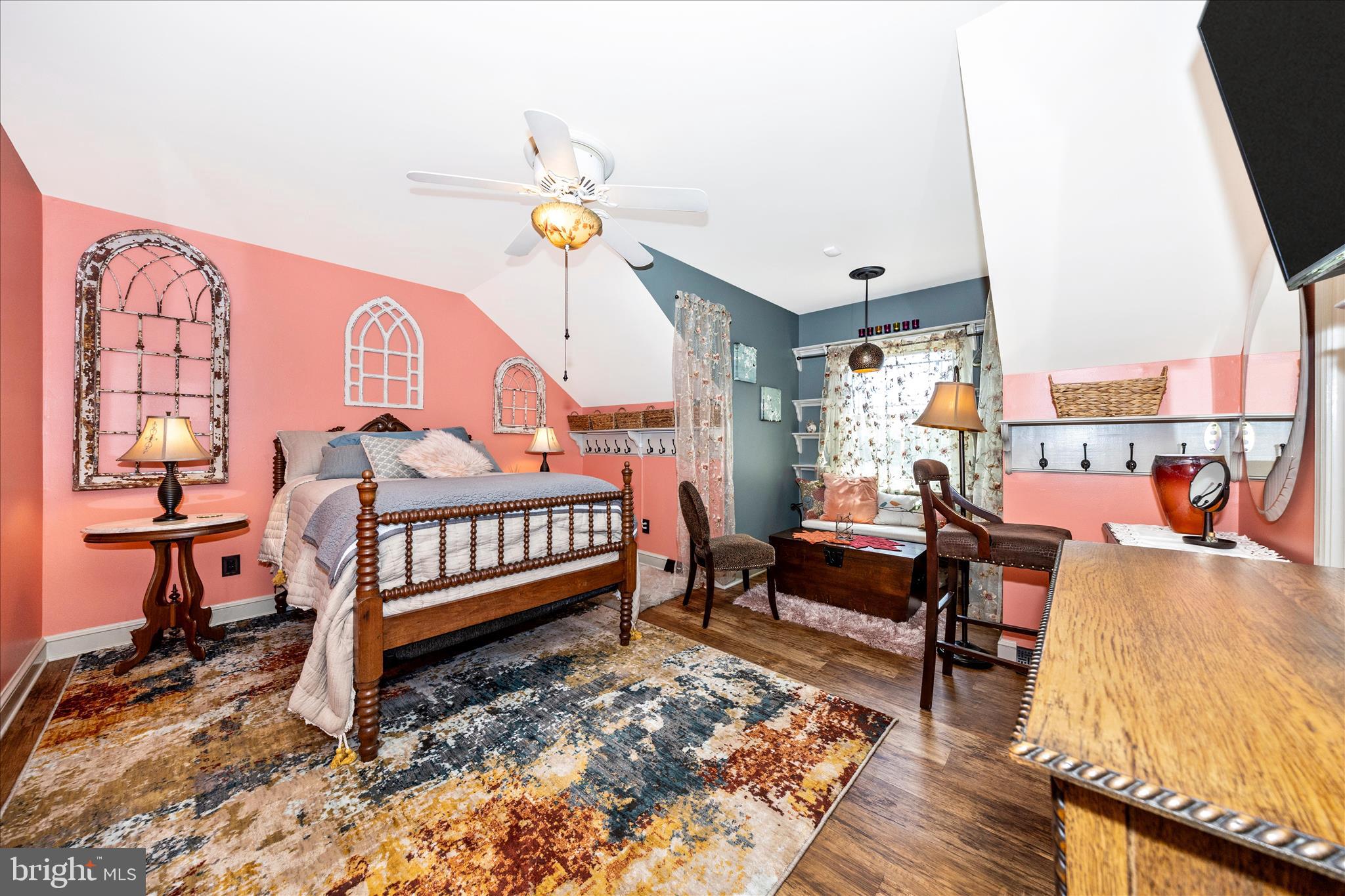 13008 Still Meadow Road Smithsburg, MD 21783 - Photo 45 of 60 a bedroom with furniture and a wooden floor