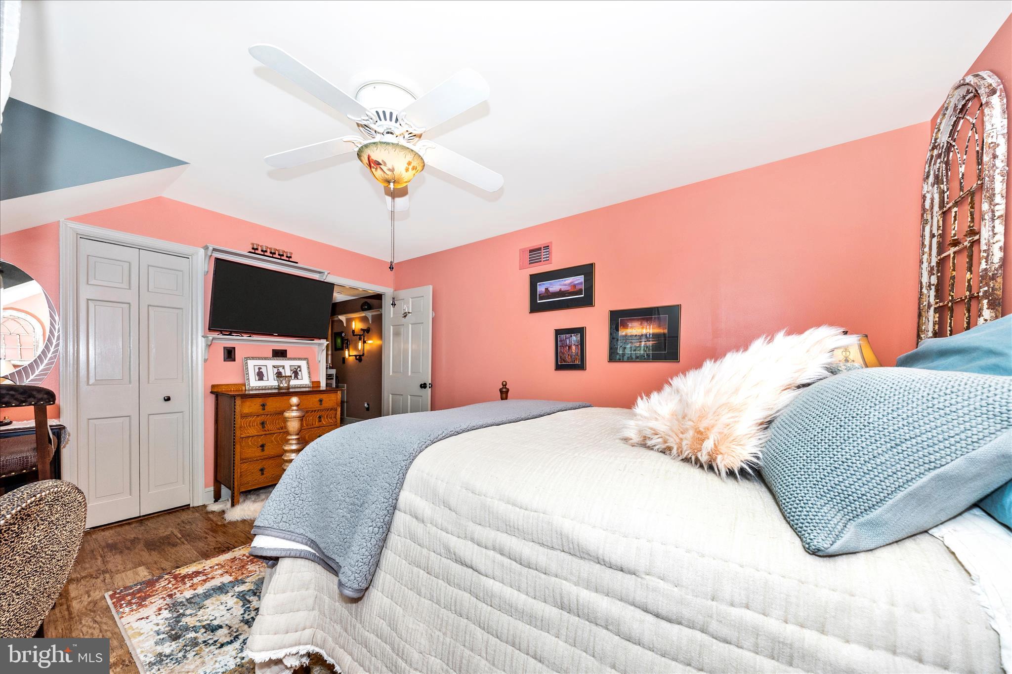 13008 Still Meadow Road Smithsburg, MD 21783 - Photo 46 of 60 a bedroom with a bed and a tv