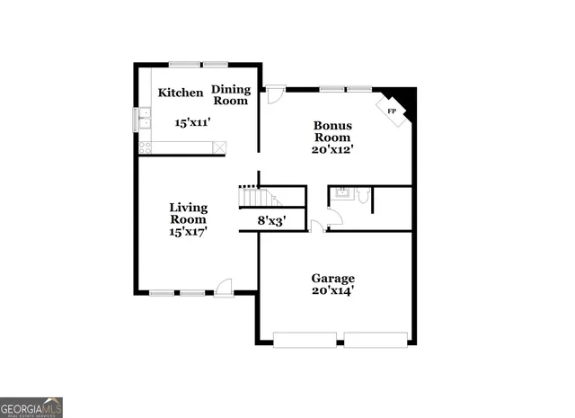 a picture of a bench in front of a microwave