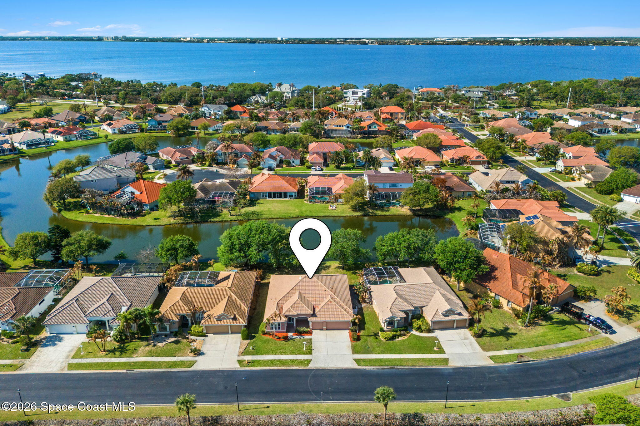 541 Oceanside Boulevard Indialantic, FL 32903 - Photo 2 of 51 an aerial view of residential houses with outdoor space