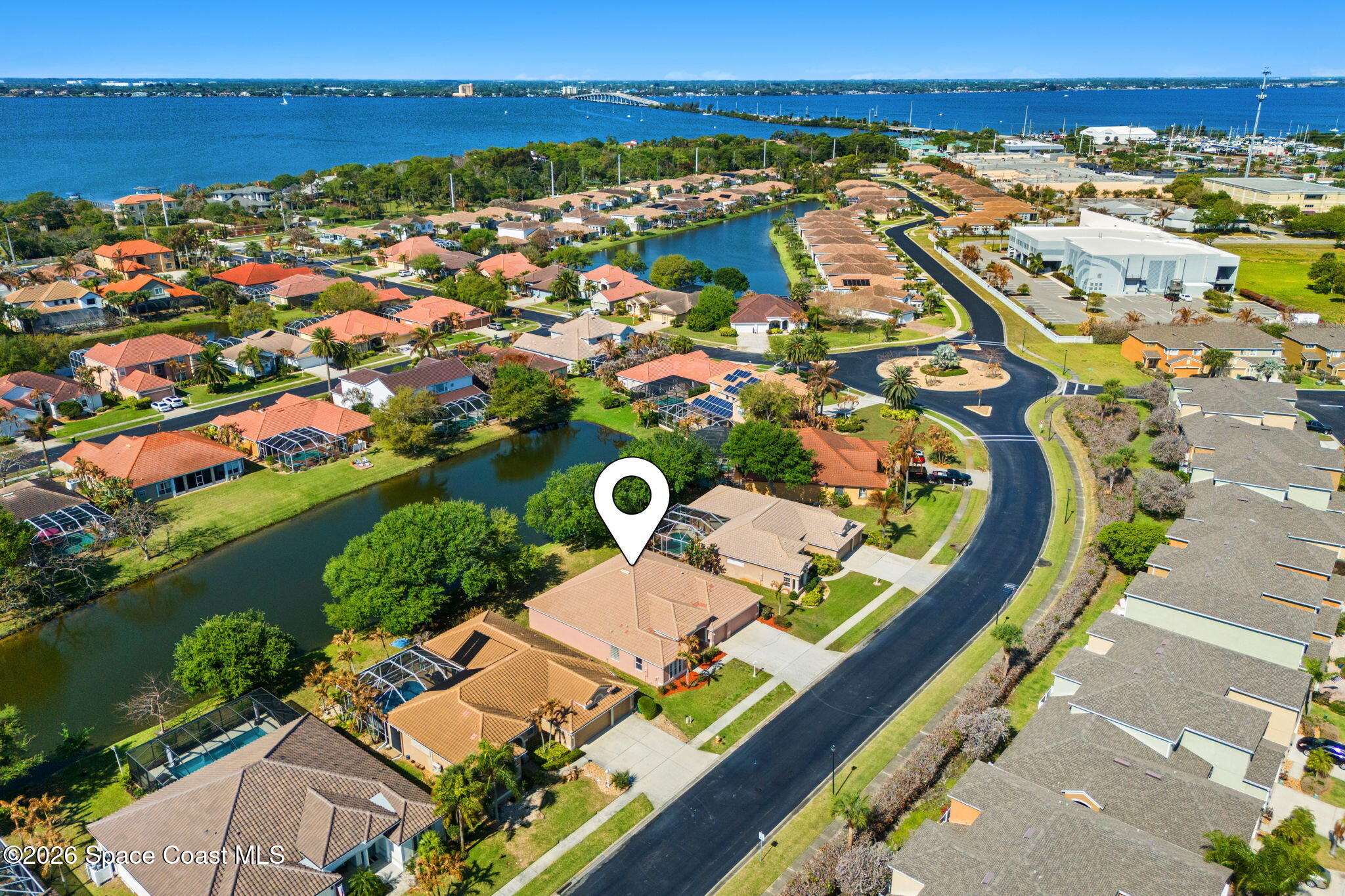 541 Oceanside Boulevard Indialantic, FL 32903 - Photo 42 of 51 an aerial view of residential houses with outdoor space