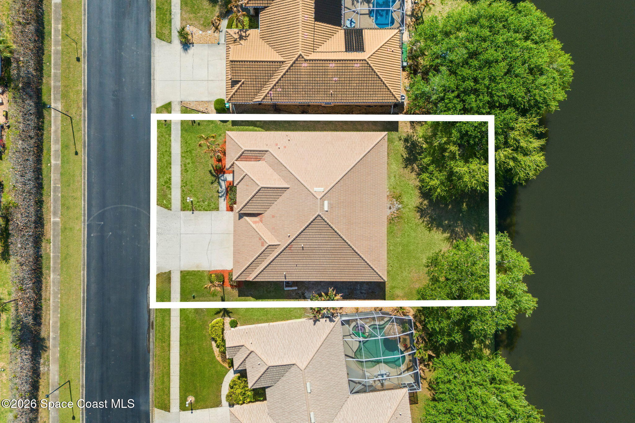 541 Oceanside Boulevard Indialantic, FL 32903 - Photo 44 of 51 an aerial view of a house