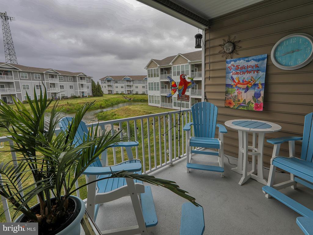 Balcony off the dining area