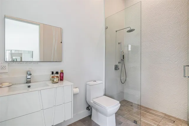 a room with furniture and a large window