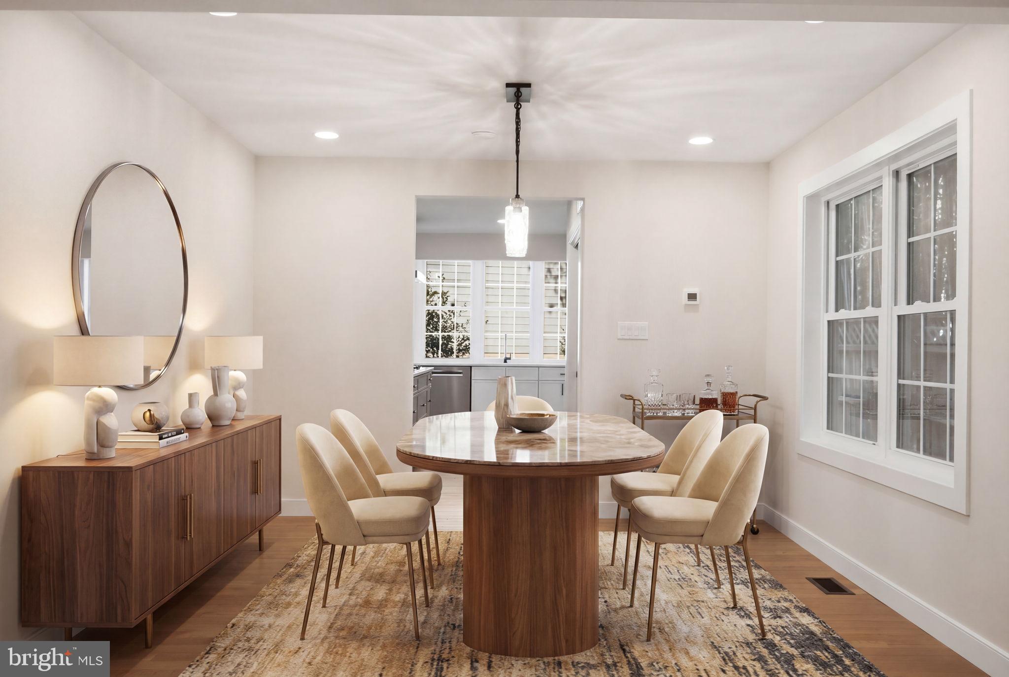 5121 Wissioming Road Bethesda, MD 20816 - Photo 13 of 41 Dining Room *Virtually Staged*