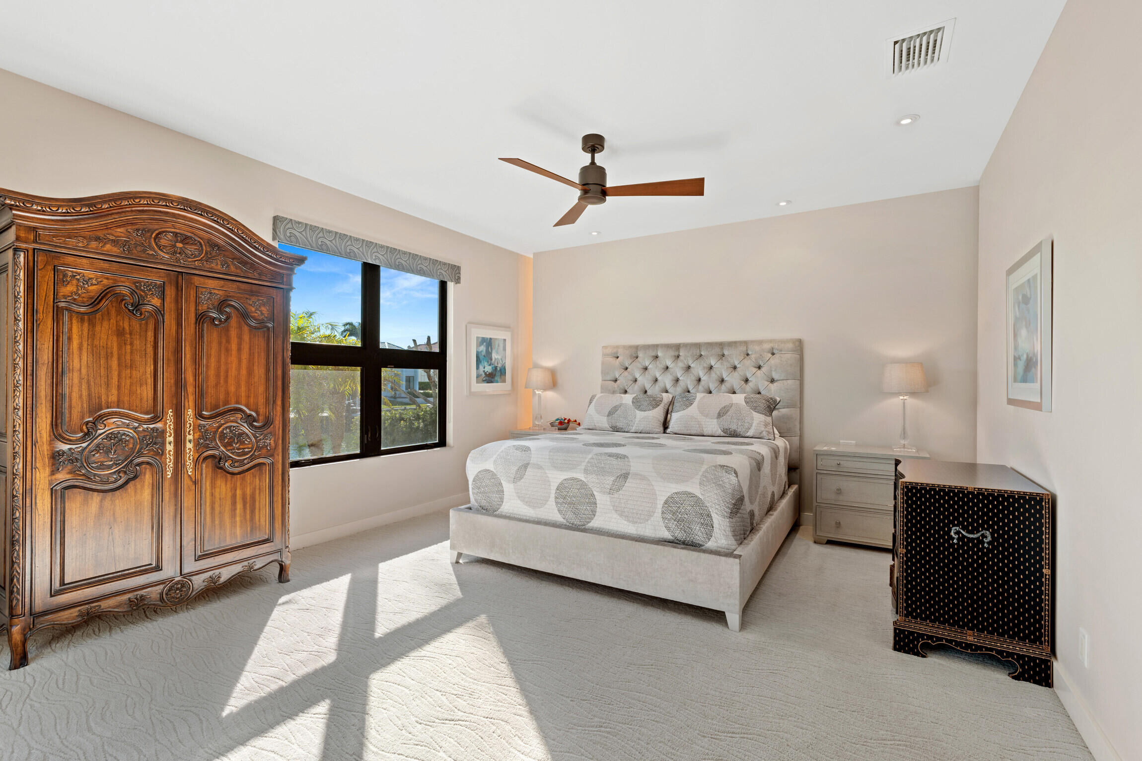 821 Magnolia Court Marco Island, FL 34145 - Photo 17 of 53 a bedroom with a bed and large window