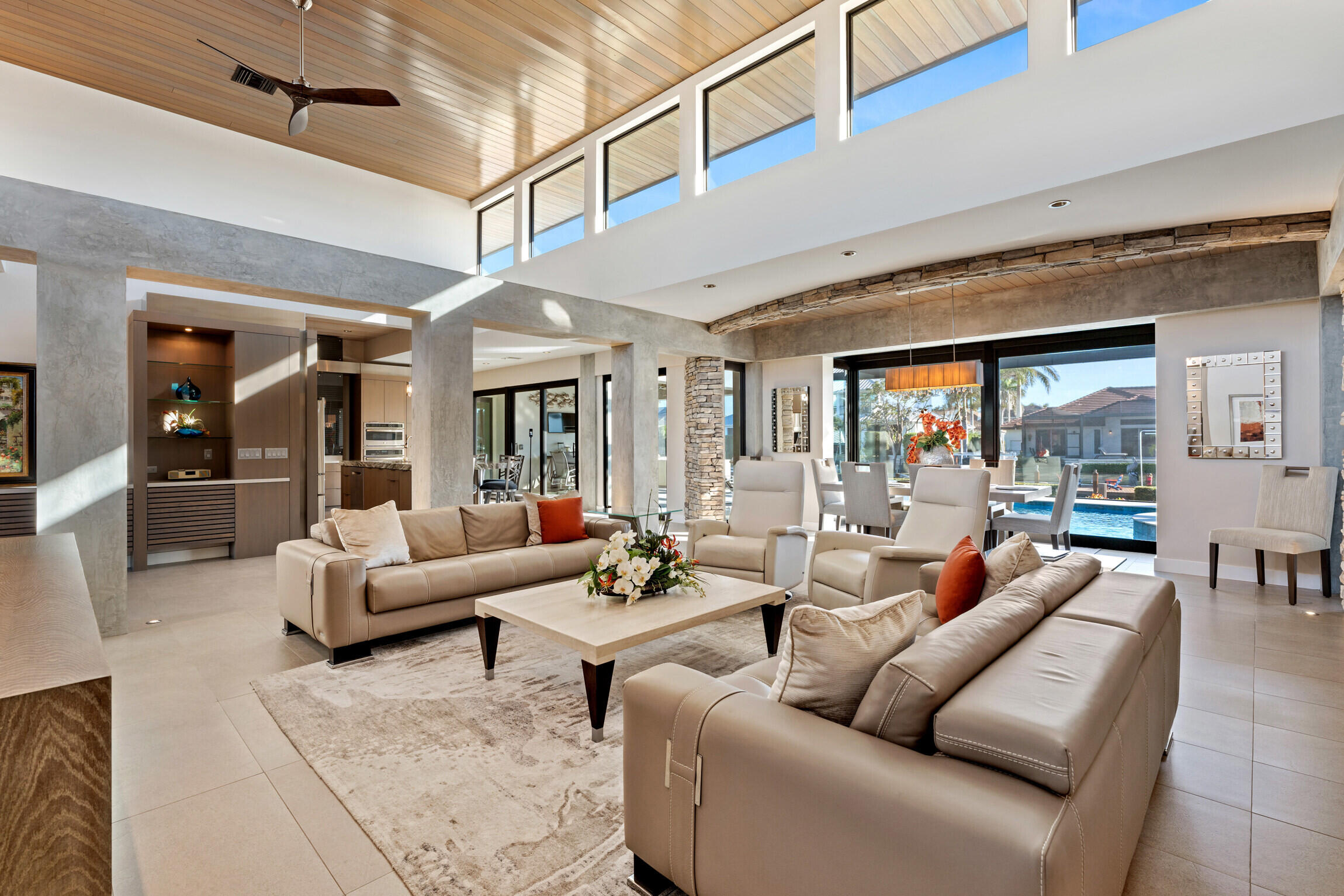 821 Magnolia Court Marco Island, FL 34145 - Photo 4 of 53 a living room with furniture and a large window