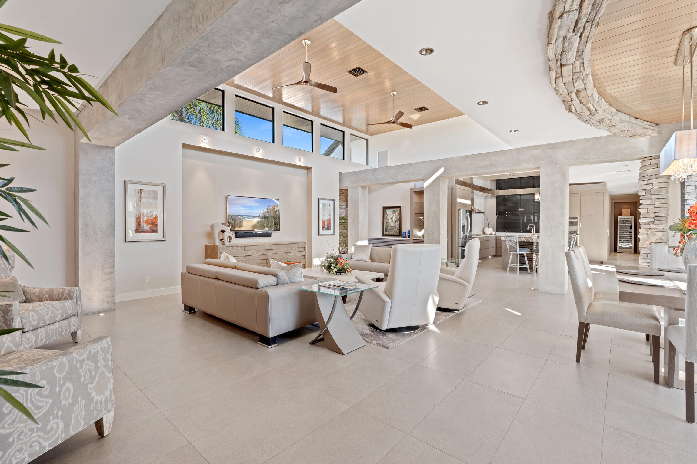 821 Magnolia Court Marco Island, FL 34145 - Photo 6 of 53 a living room with dining room and couches chandelier