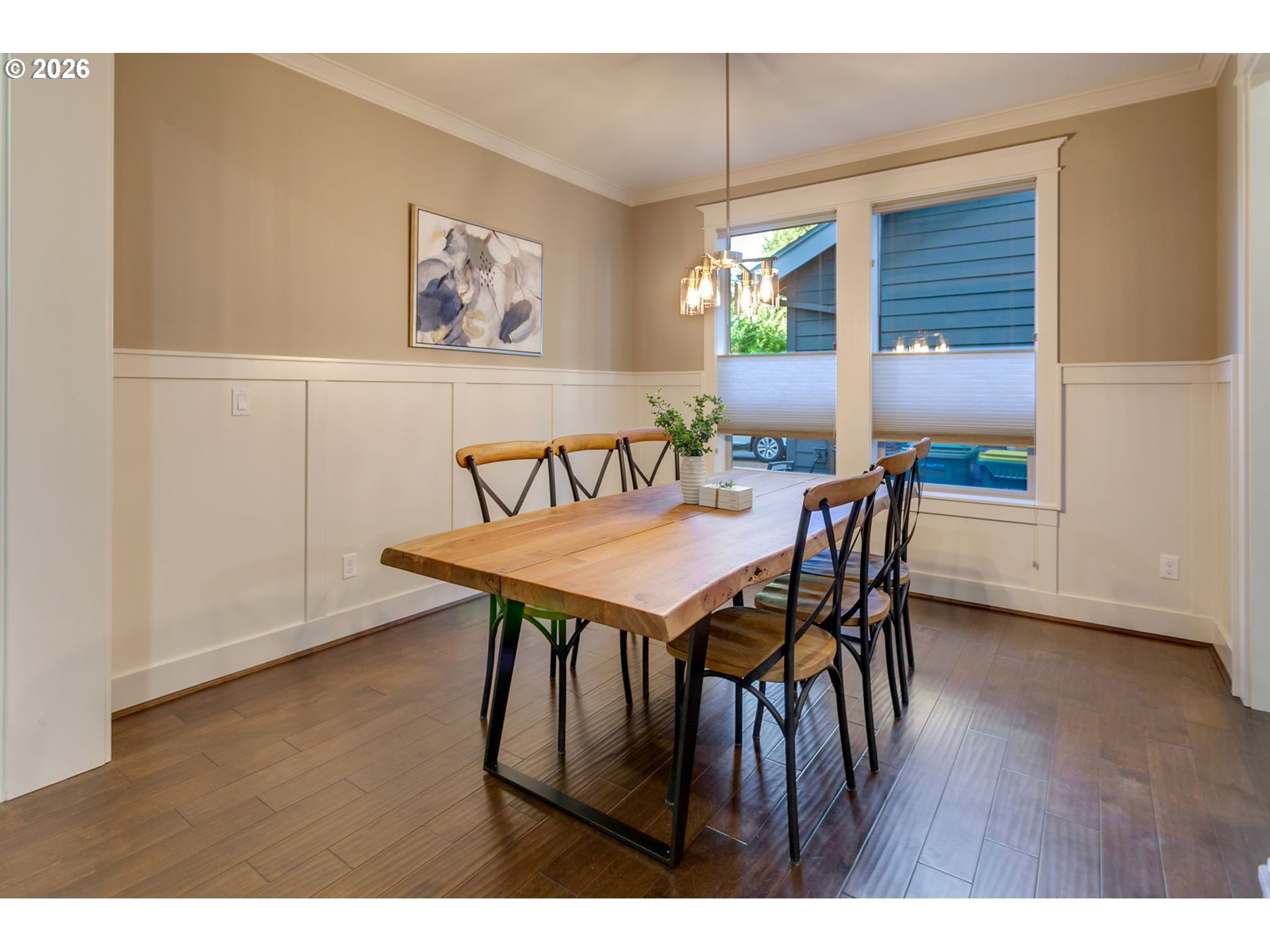 14390 Southwest Fox Lane Beaverton, OR 97008 - Photo 23 of 47 a view of a dining room with furniture and wooden floor