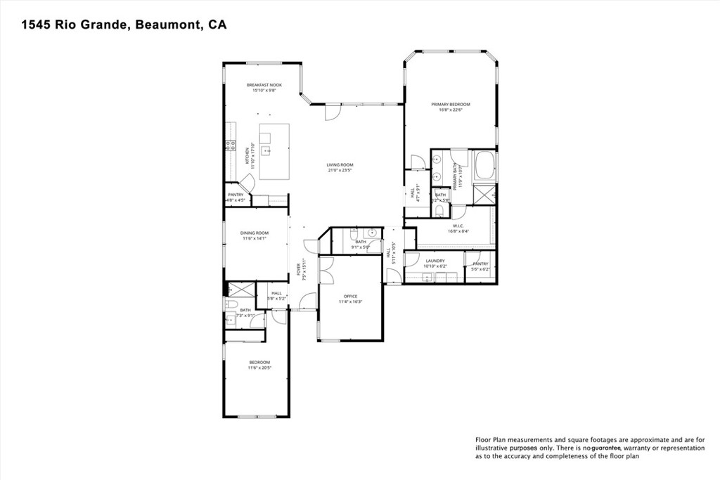 1545 Rio Grande Beaumont, CA 92223 - Photo 34 of 34 a picture of a floor plan