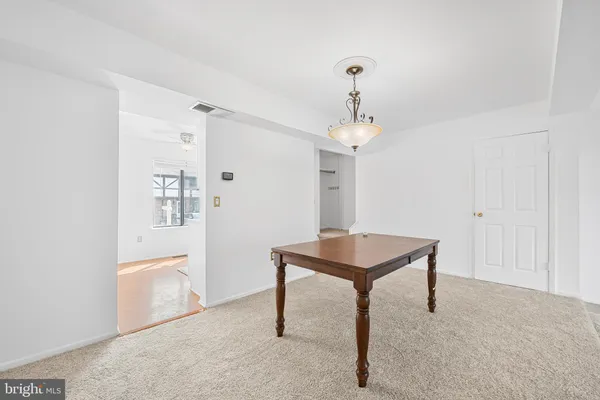 a view of a room with workspace