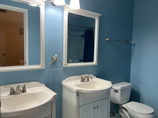 a bathroom with a sink and a toilet