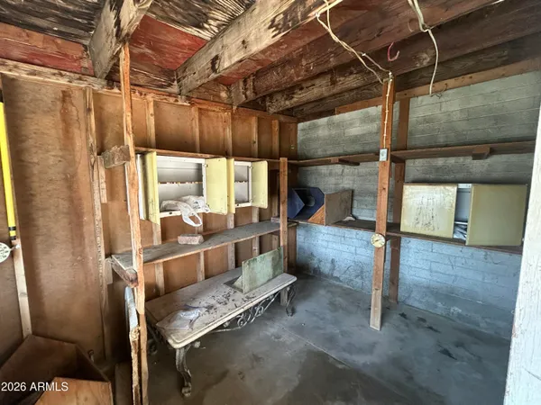 a view of backyard with large window