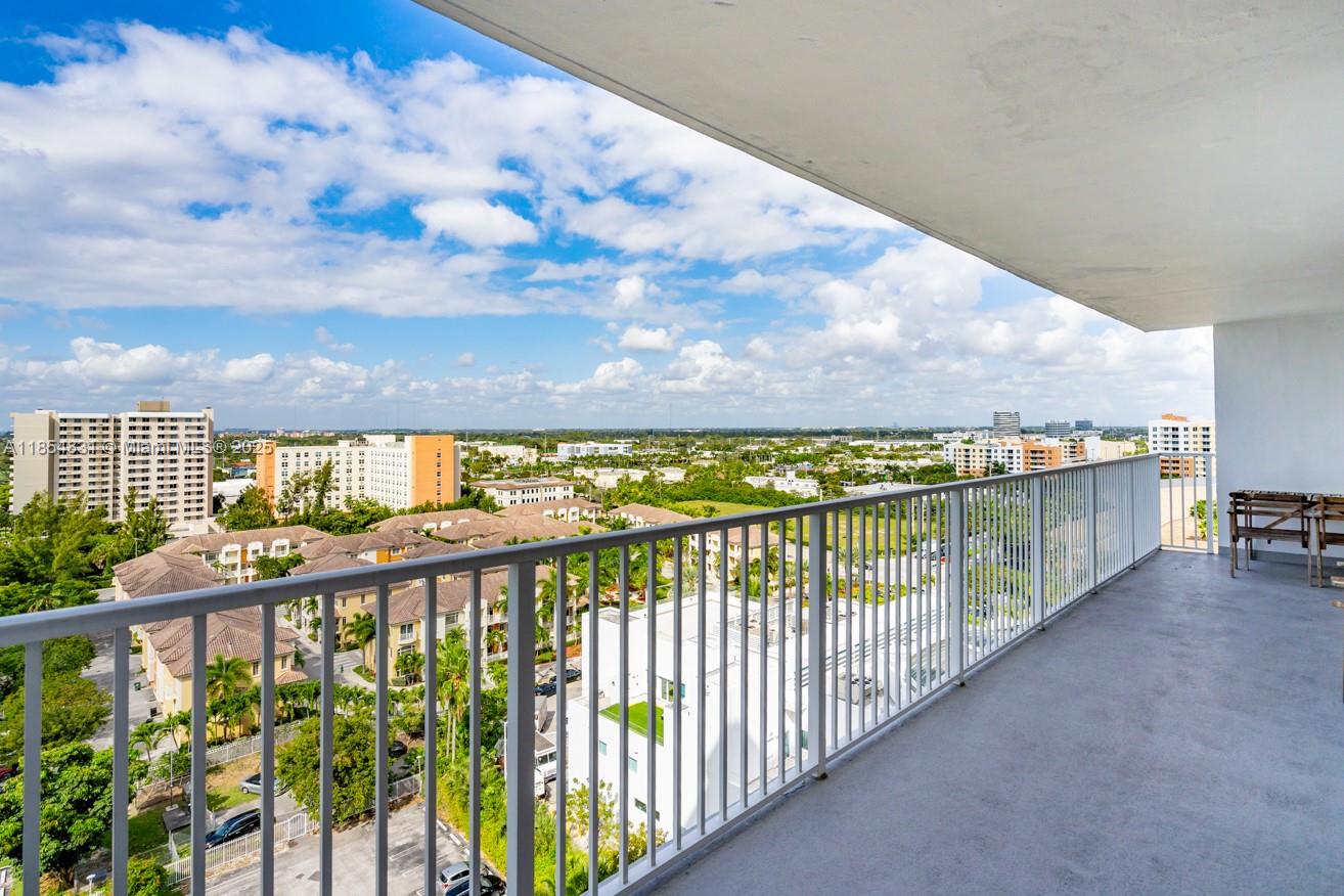 2801 Northeast 183rd Street, Unit 1401W Aventura, FL 33160 - Photo 11 of 26 a view of a balcony with an outdoor space