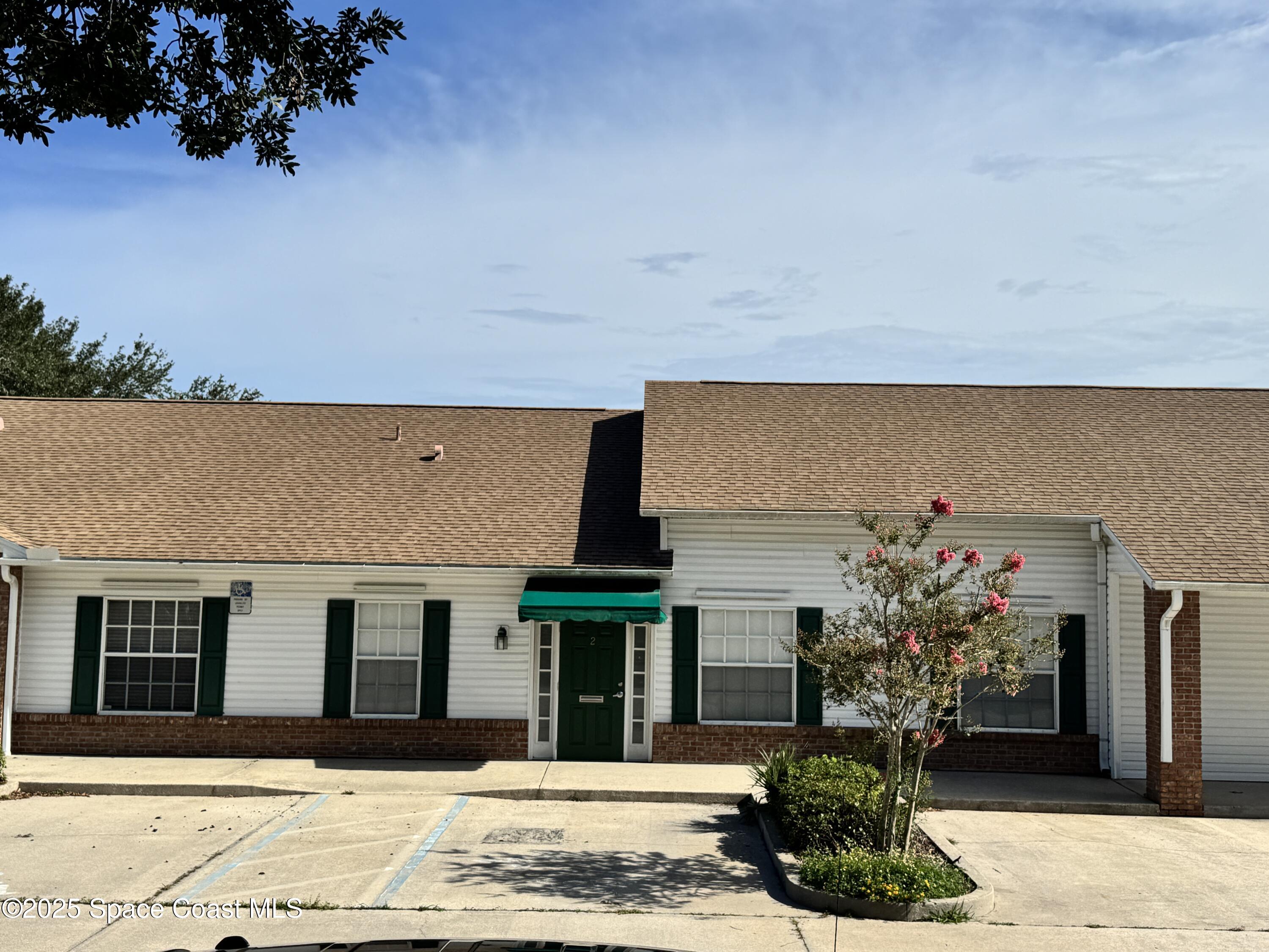 a front view of a house