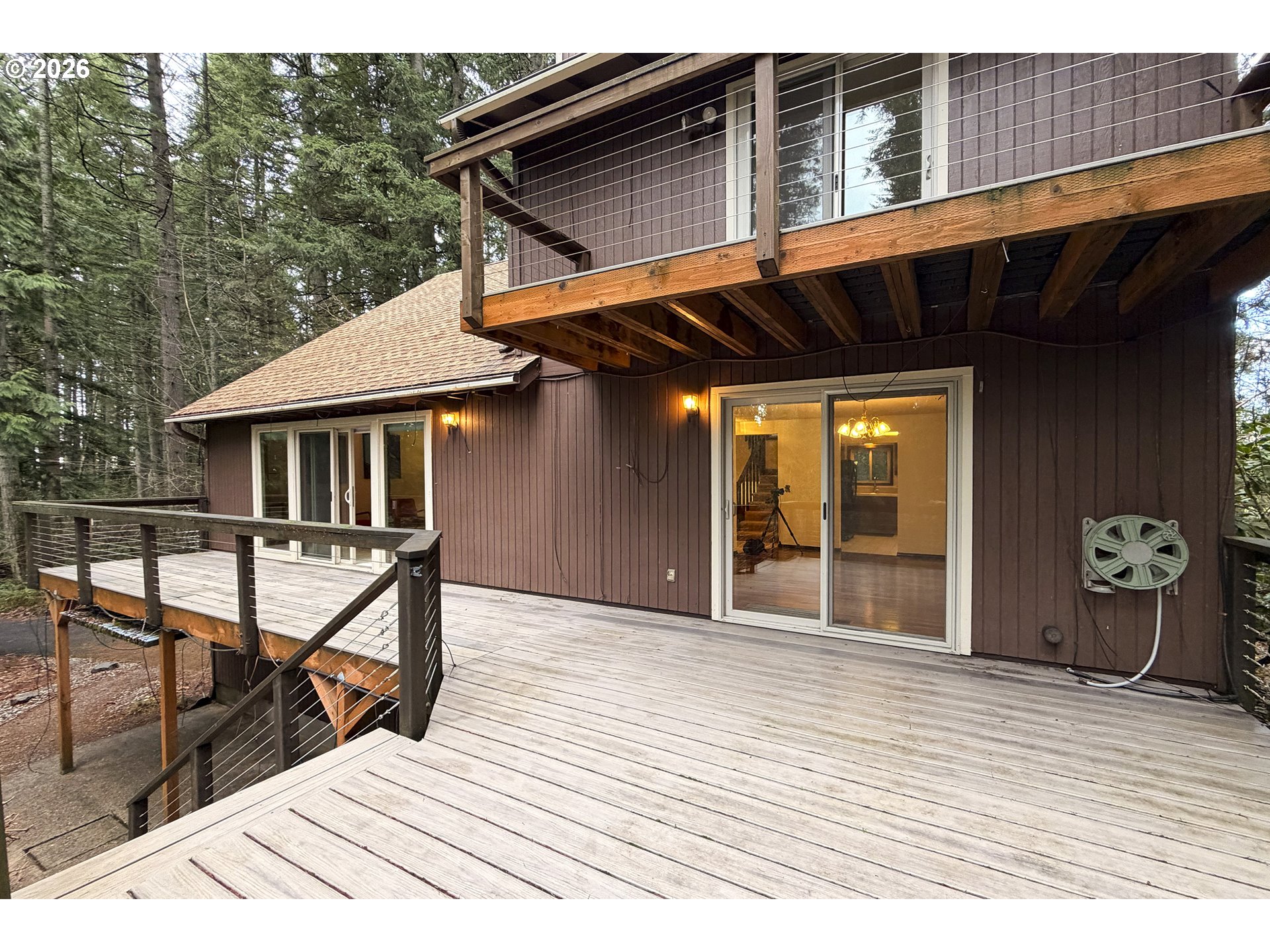 18031 Southeast 370th Avenue Sandy, OR 97055 - Photo 22 of 24 a view of a house with wooden deck