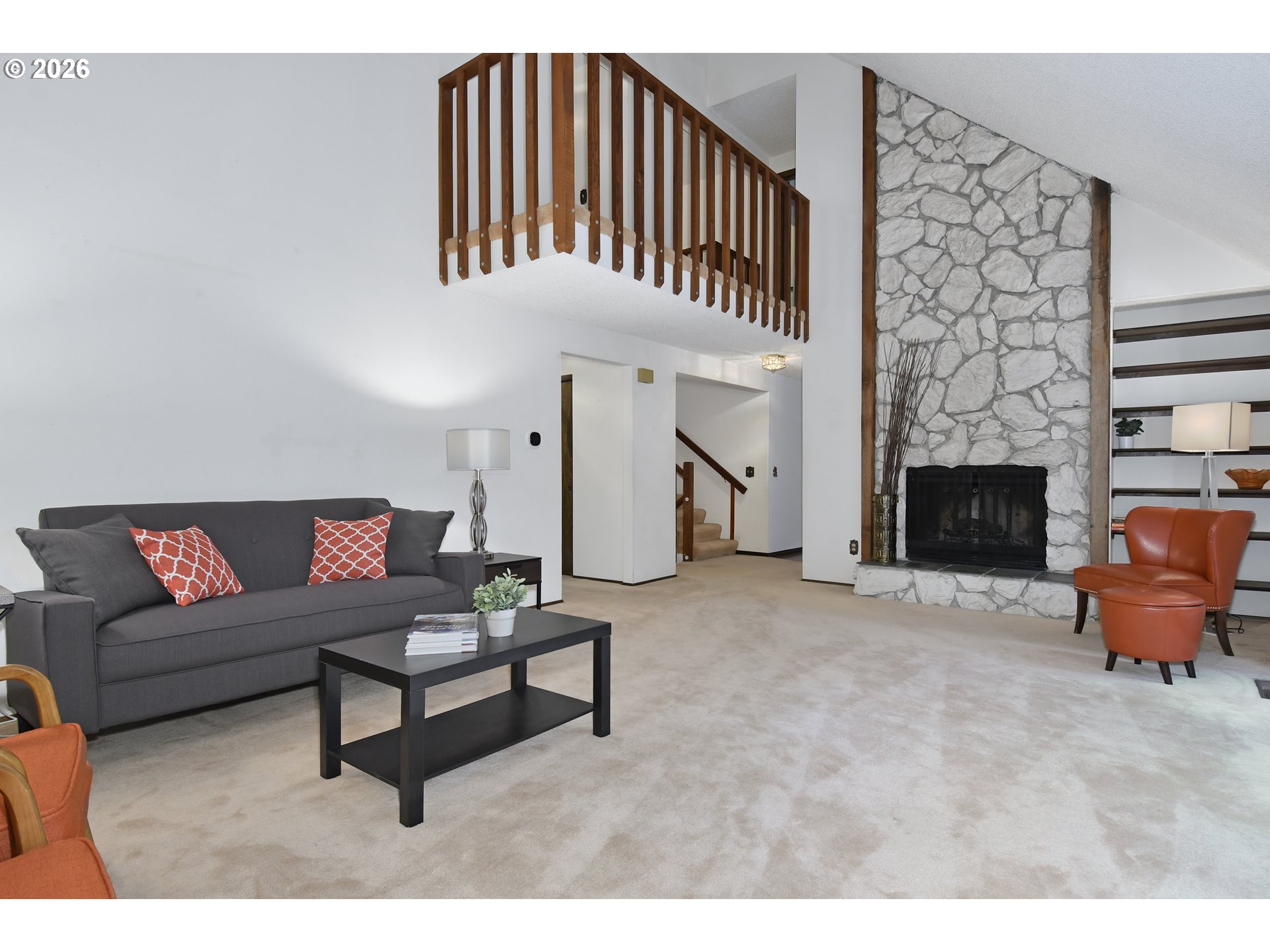 18031 Southeast 370th Avenue Sandy, OR 97055 - Photo 3 of 24 a living room with furniture and a fireplace