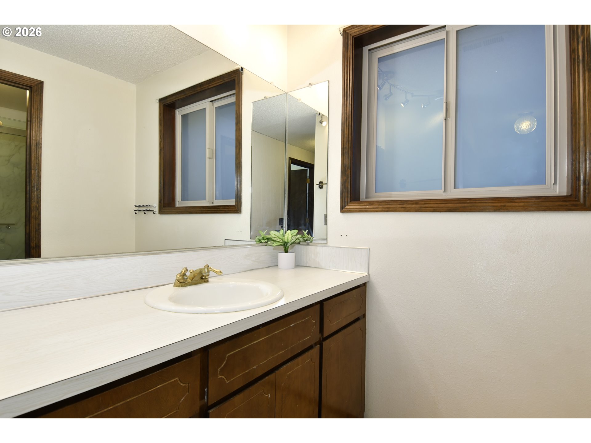 18031 Southeast 370th Avenue Sandy, OR 97055 - Photo 9 of 24 a bathroom with a sink and a mirror
