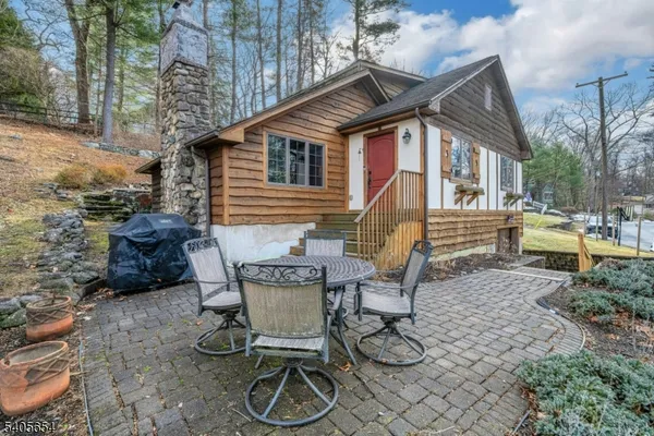 a view of a house with patio