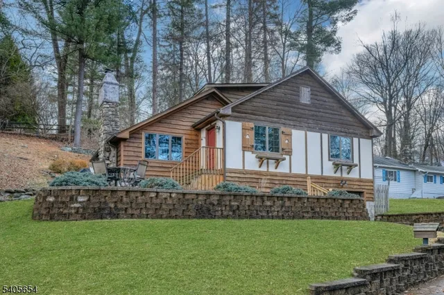 a house view with a garden space