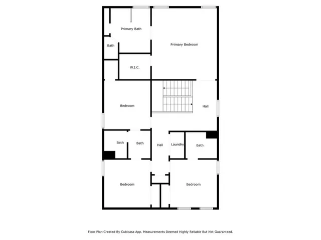 a picture of a bench in the window