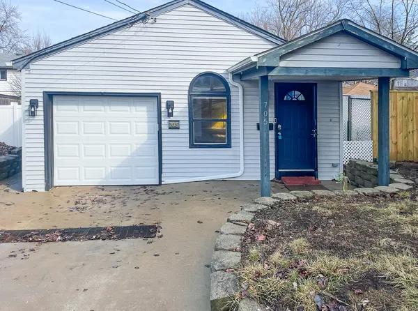 a front view of a house