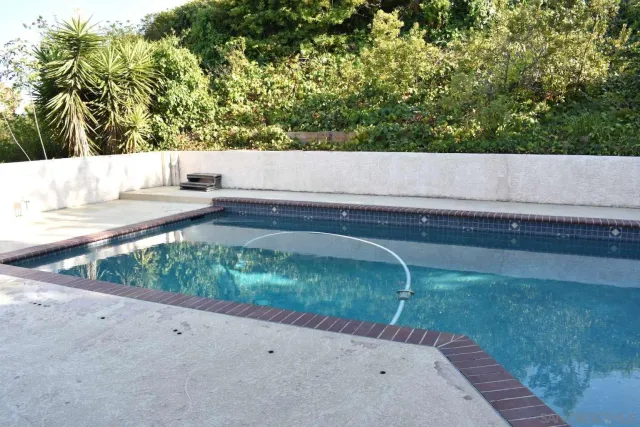 a view of a backyard and floor to ceiling window