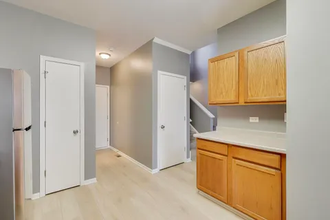 a view of walk in closet with window