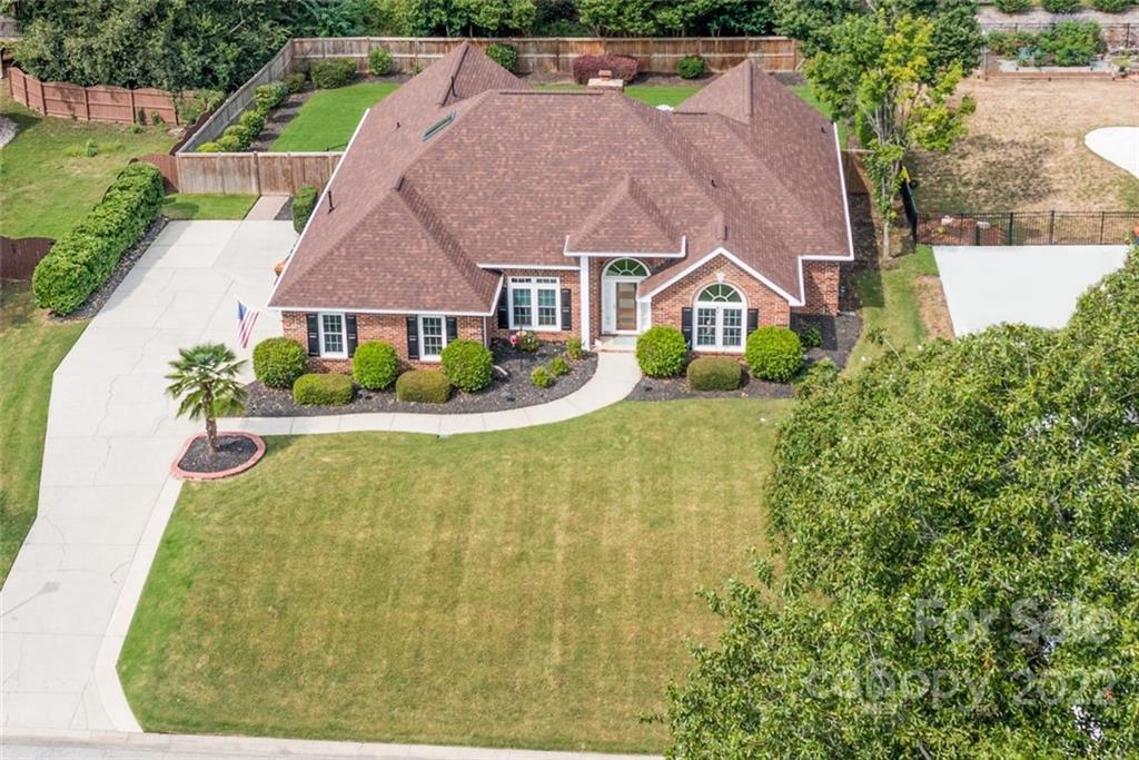 3364 Blue Jay Pass Fort Mill, SC 29708 - Photo 22 of 30 an aerial view of a house with a yard and potted plants