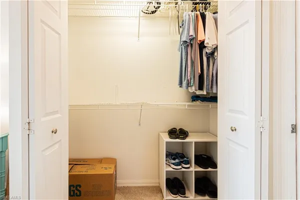 a view of walk in closet