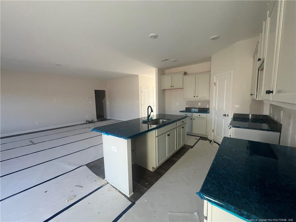 4075 Blue Springs Road Red Springs, NC 28377 - Photo 13 of 28 a kitchen with a sink and cabinets