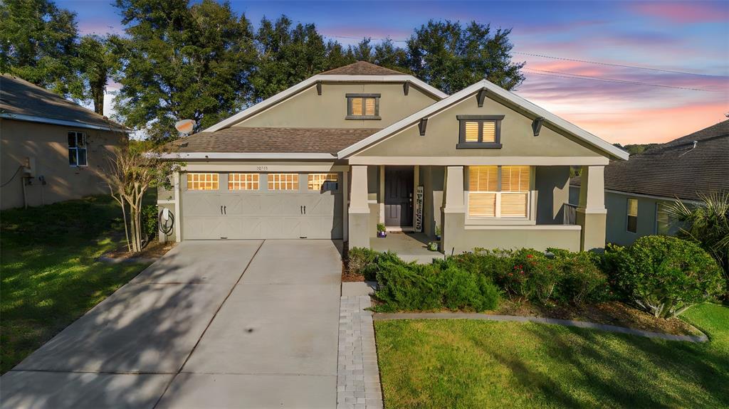 a view of a back yard of the house