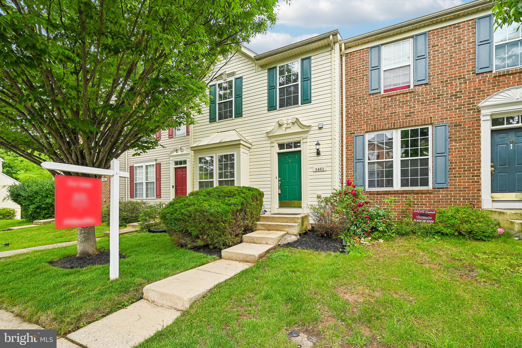 1461 Pangbourne Way Hanover, MD 21076 - Photo 3 of 51 a front view of house with yard