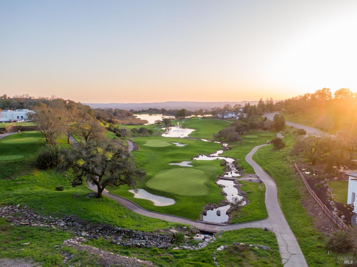 3703 Llyn Glaslyn Place Santa Rosa, CA 95403 - Photo 21 of 29 an aerial view of a golf course with parking space