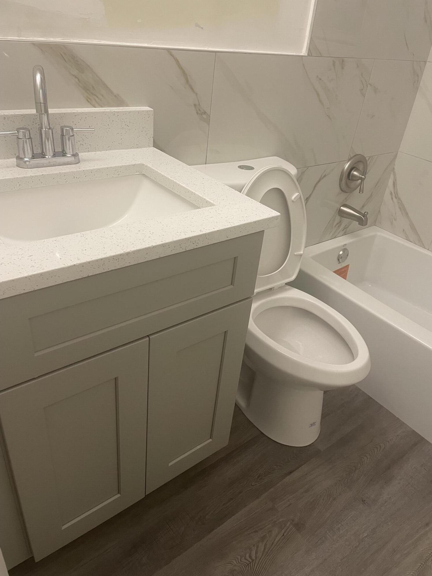 a bathroom with a sink and a toilet