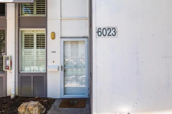 a view of front door