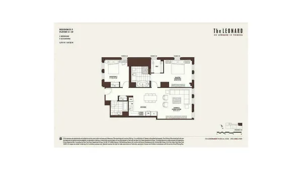 $1,850,000 | 101 Leonard Street, Unit 5F | TriBeCa